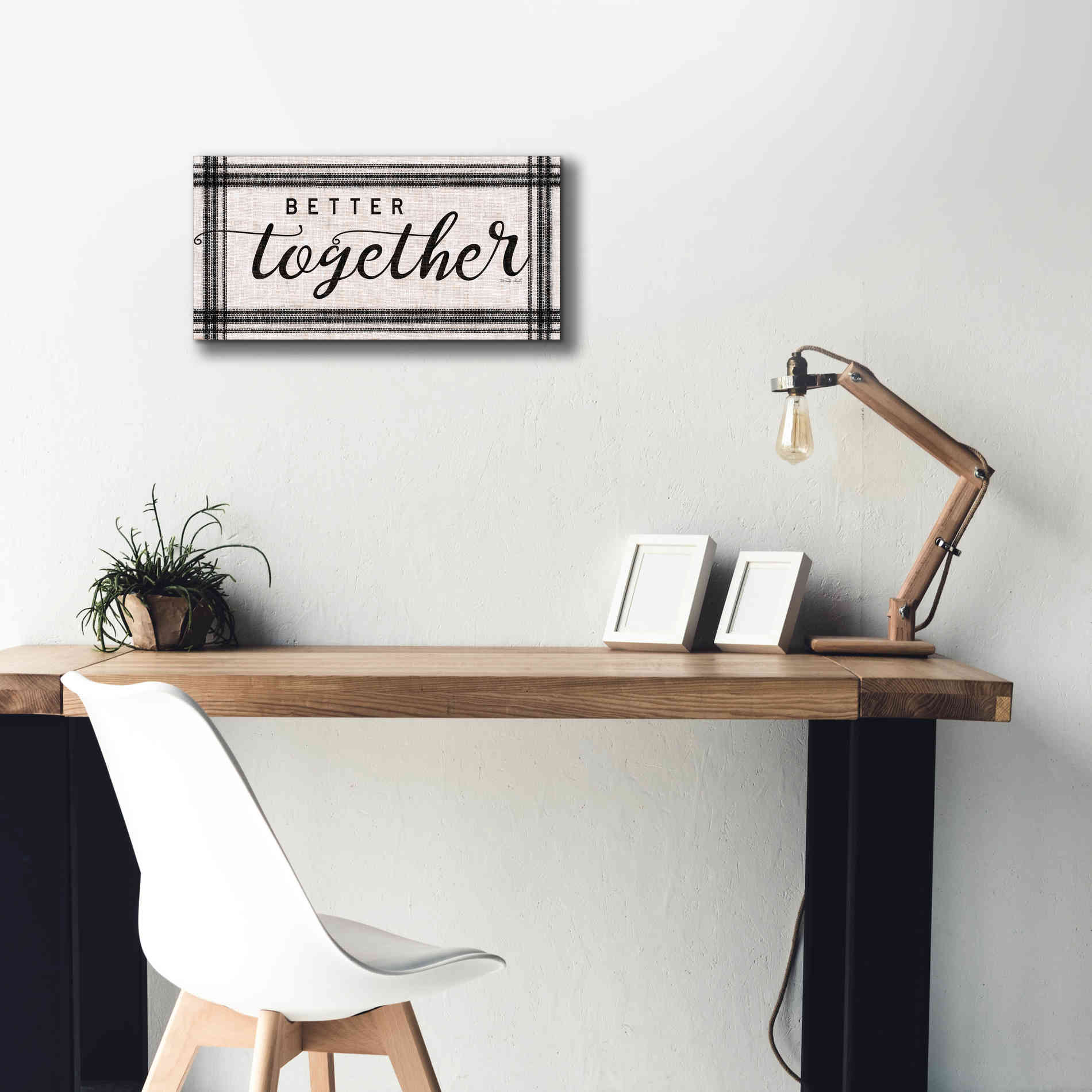 'Better Together' by Cindy Jacobs, Canvas Wall Art,24 x 12