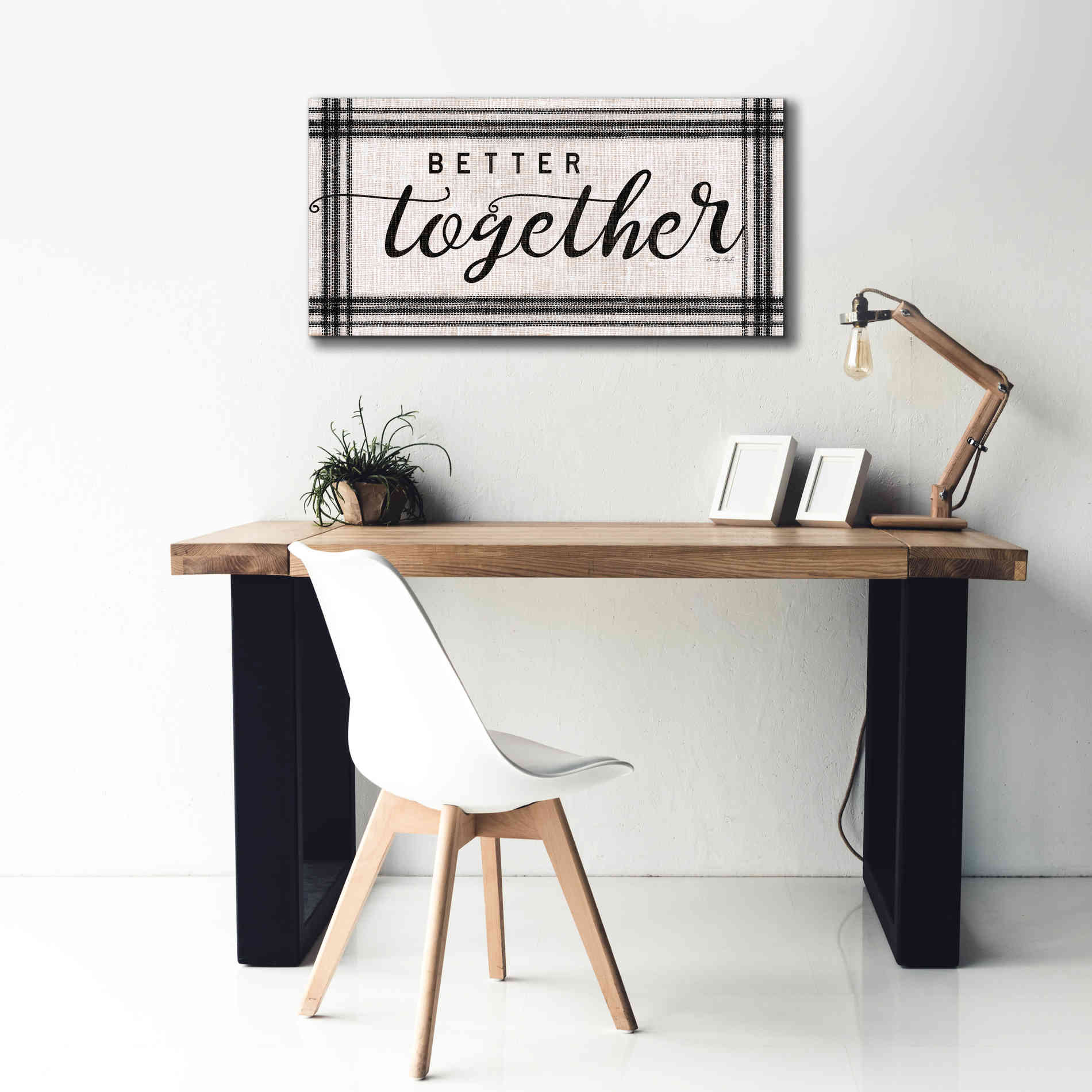 'Better Together' by Cindy Jacobs, Canvas Wall Art,40 x 20