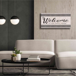 'Welcome to Our Happy Place' by Cindy Jacobs, Canvas Wall Art,40 x 20