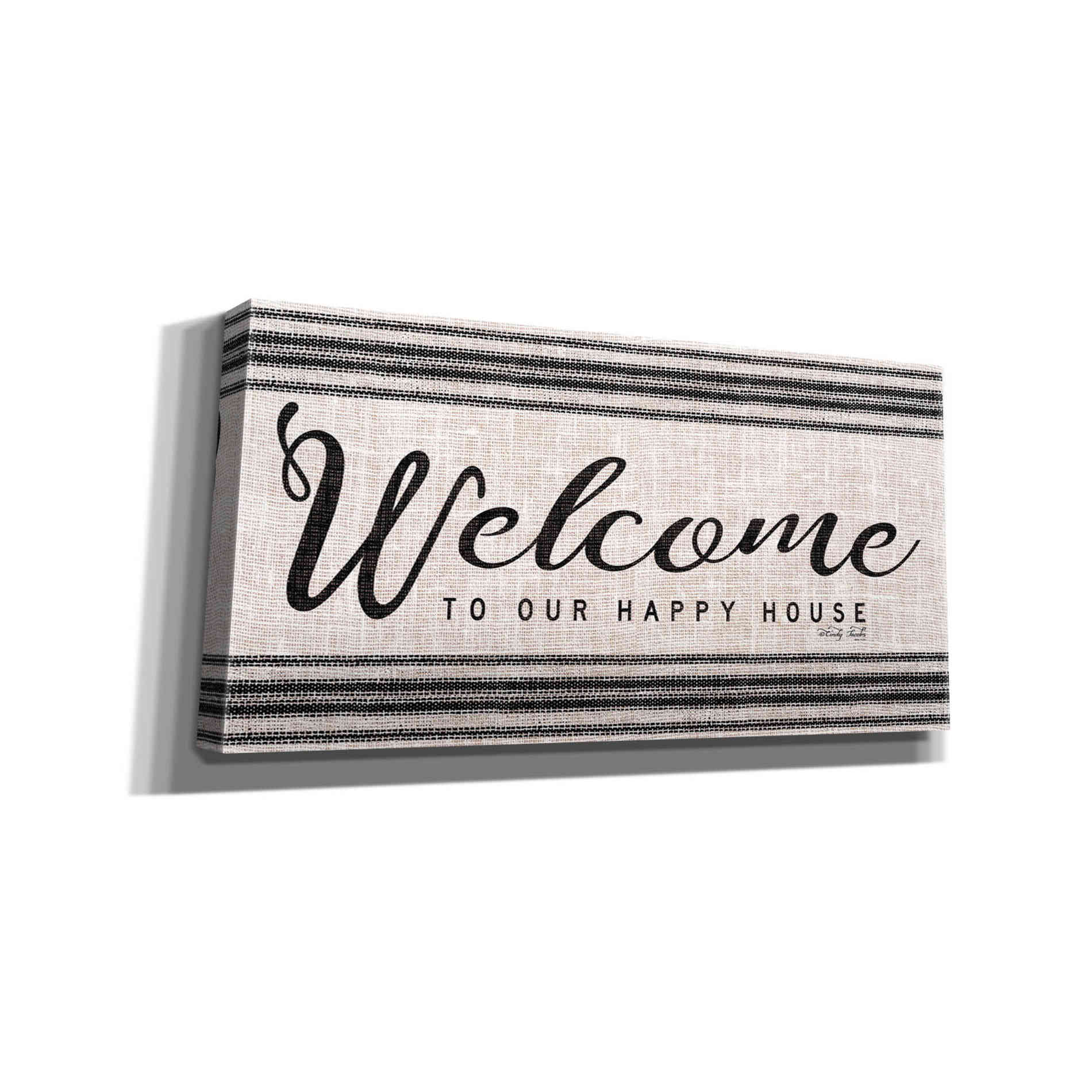 'Welcome to Our Happy Place' by Cindy Jacobs, Canvas Wall Art
