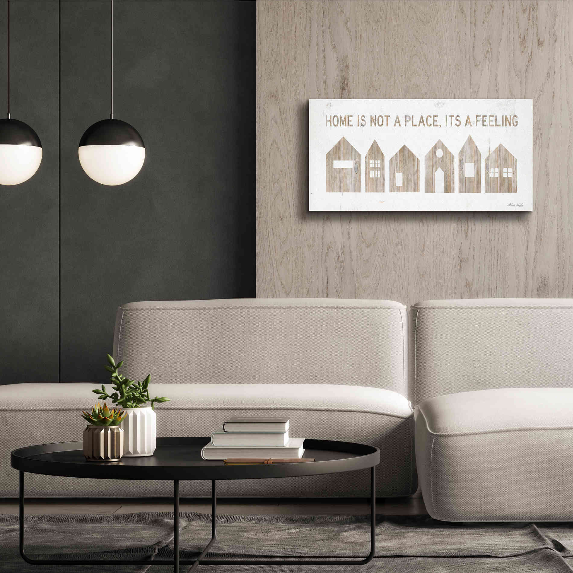 'Home is Not a Place' by Cindy Jacobs, Canvas Wall Art,40 x 20