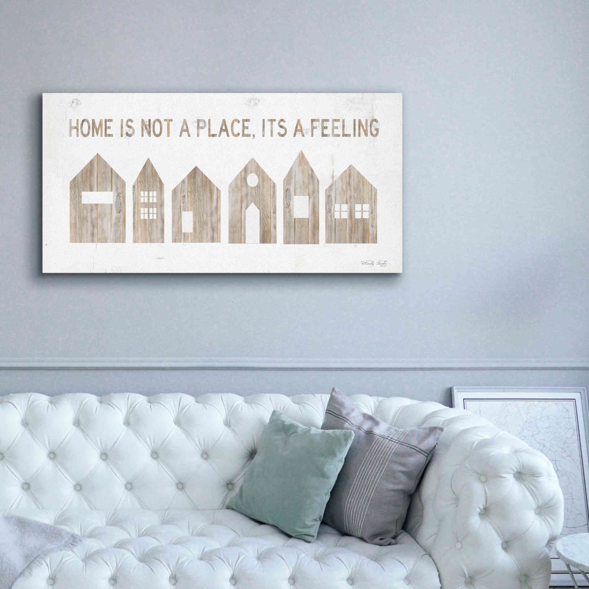'Home is Not a Place' by Cindy Jacobs, Canvas Wall Art,60 x 30