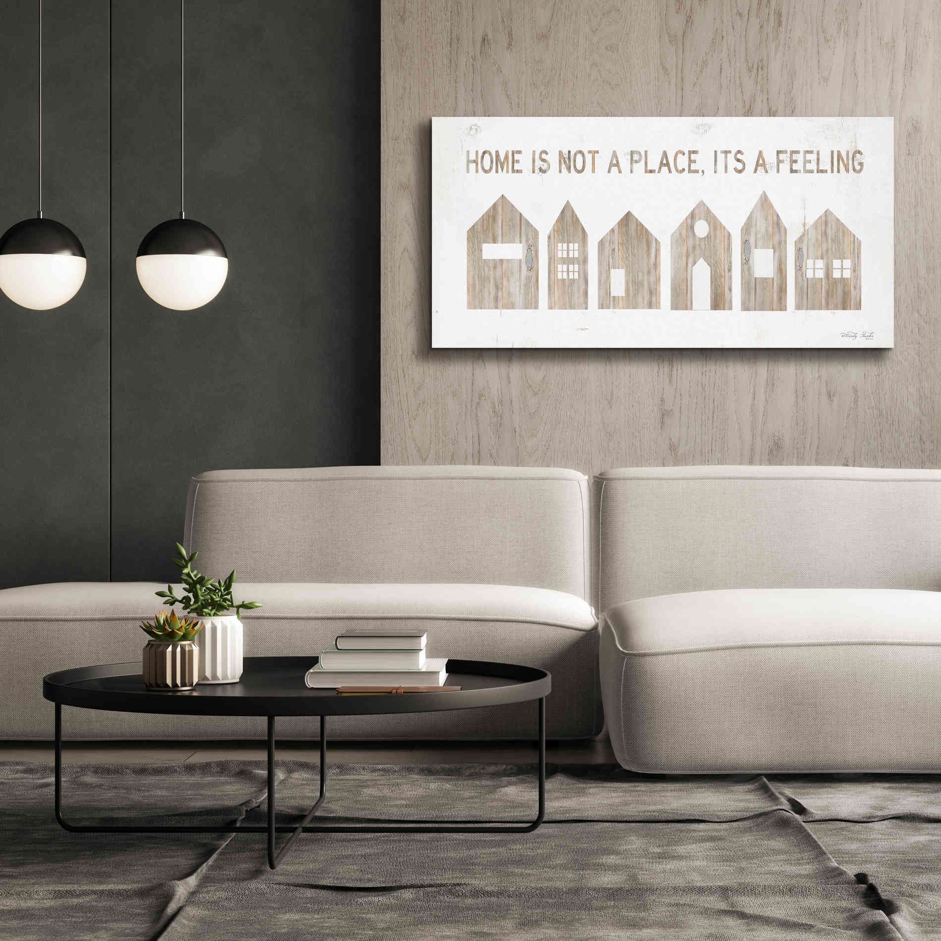 'Home is Not a Place' by Cindy Jacobs, Canvas Wall Art,60 x 30