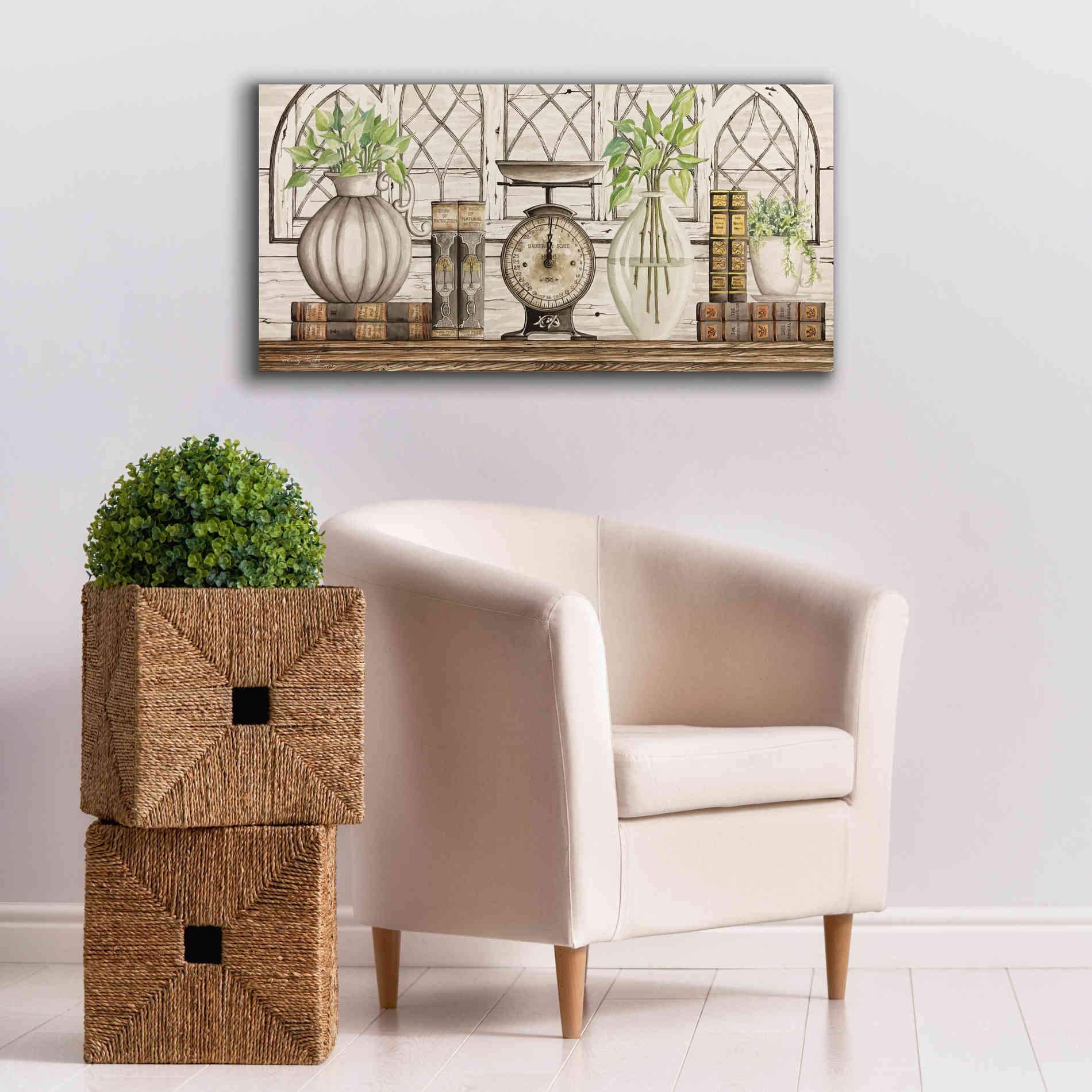 'All Things Beautiful' by Cindy Jacobs, Canvas Wall Art,40 x 20