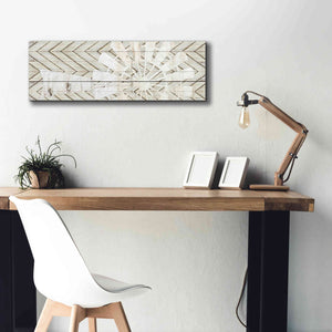'Windmill on Wood Slats' by Cindy Jacobs, Canvas Wall Art,36 x 12