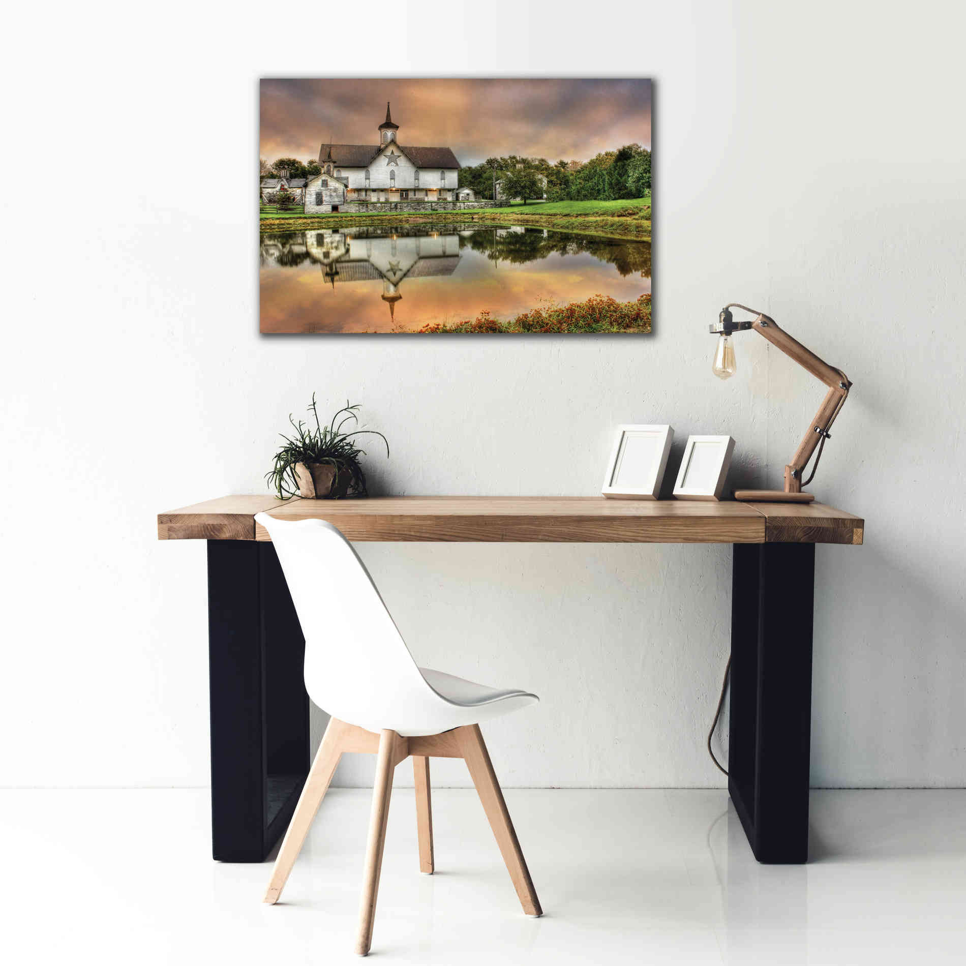 'Star Barn' by Lori Deiter, Canvas Wall Art,40 x 26