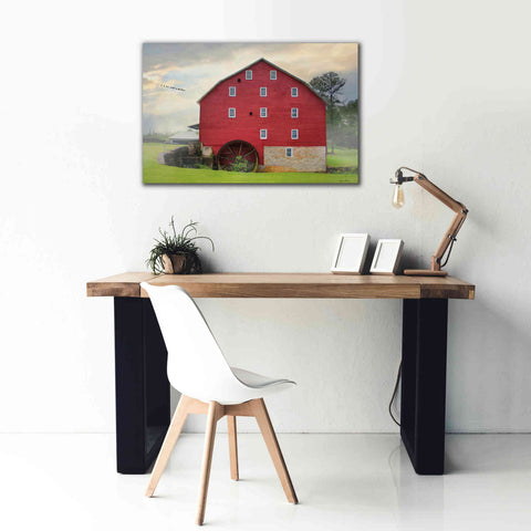 Image of 'Willow Grove Mill' by Lori Deiter, Canvas Wall Art,40 x 26