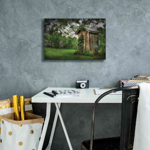 Image of 'Fragrant Outhouse' by Lori Deiter, Canvas Wall Art,18 x 12