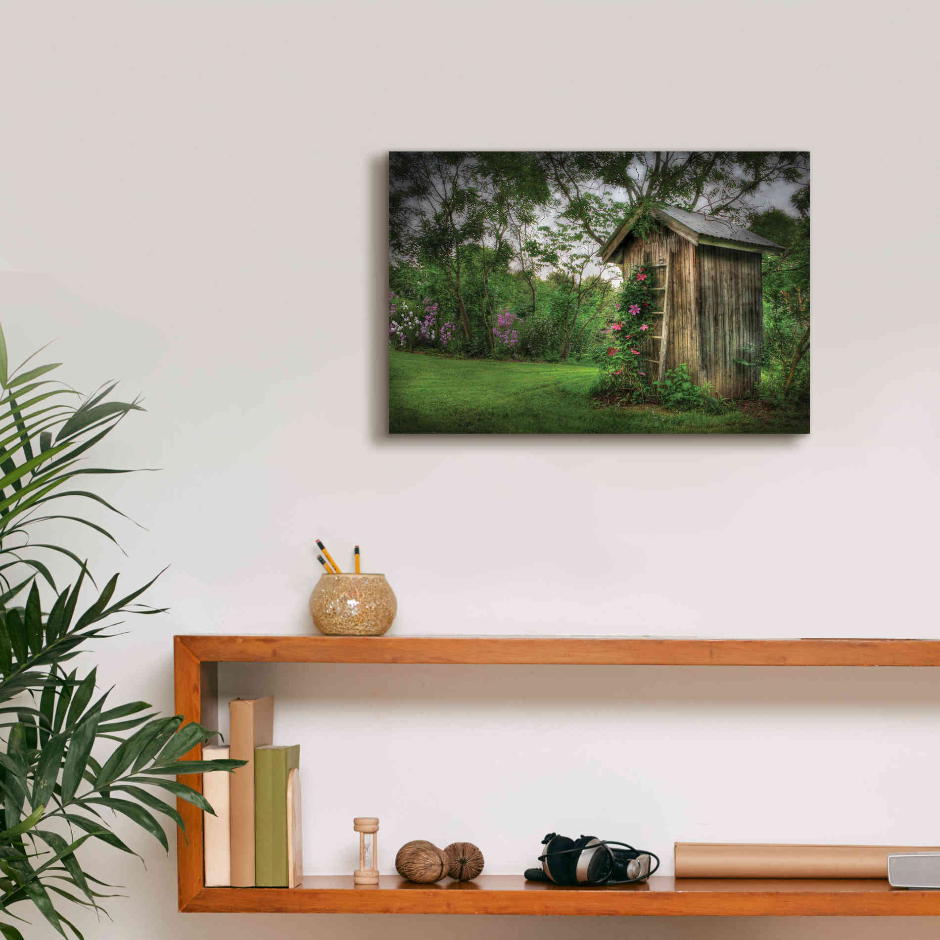 'Fragrant Outhouse' by Lori Deiter, Canvas Wall Art,18 x 12