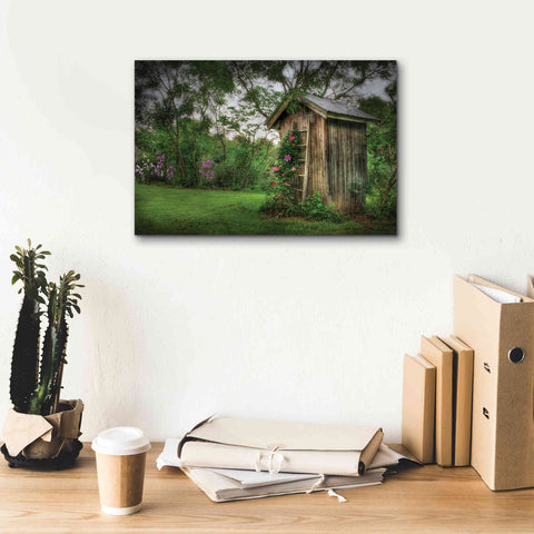 Image of 'Fragrant Outhouse' by Lori Deiter, Canvas Wall Art,18 x 12