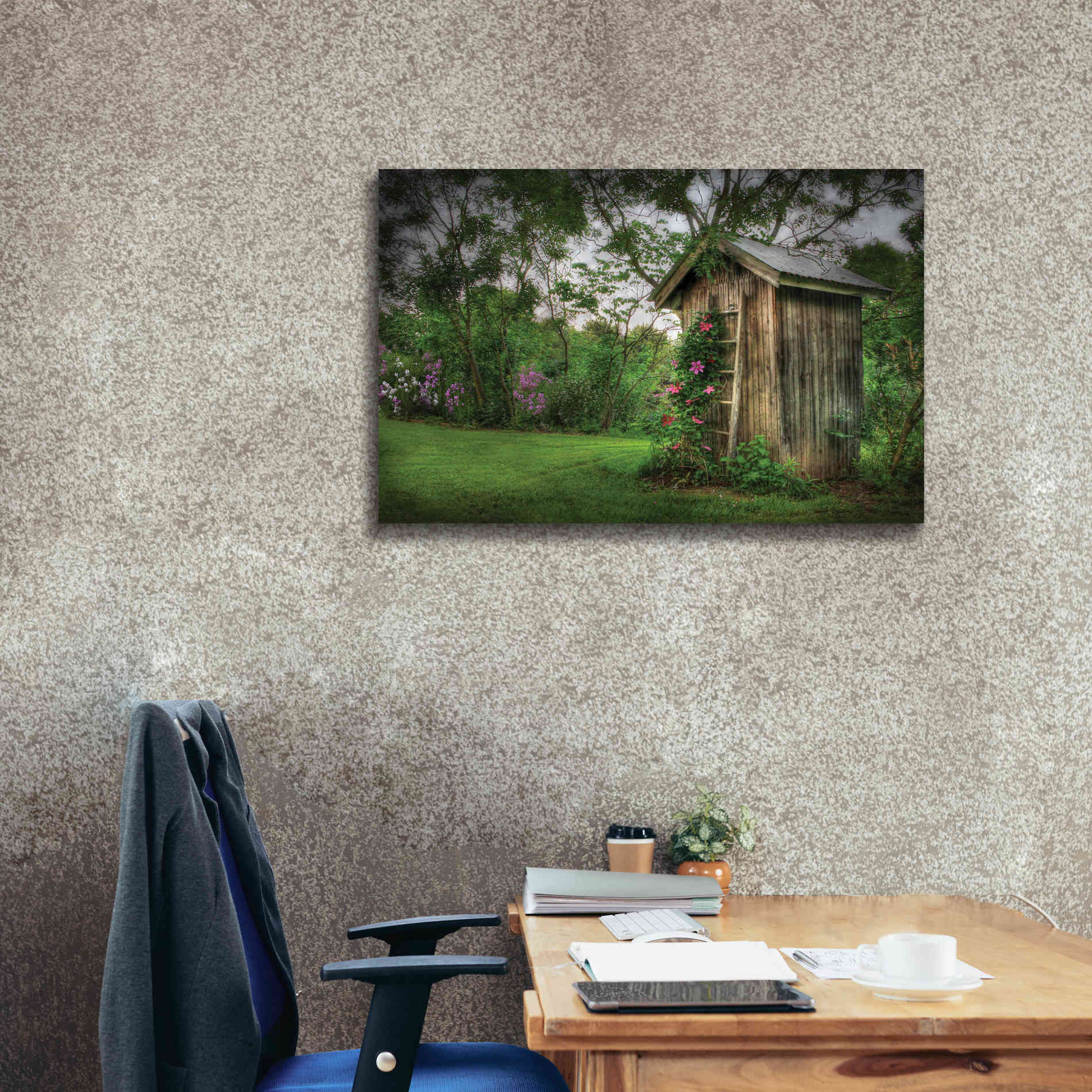 'Fragrant Outhouse' by Lori Deiter, Canvas Wall Art,40 x 26
