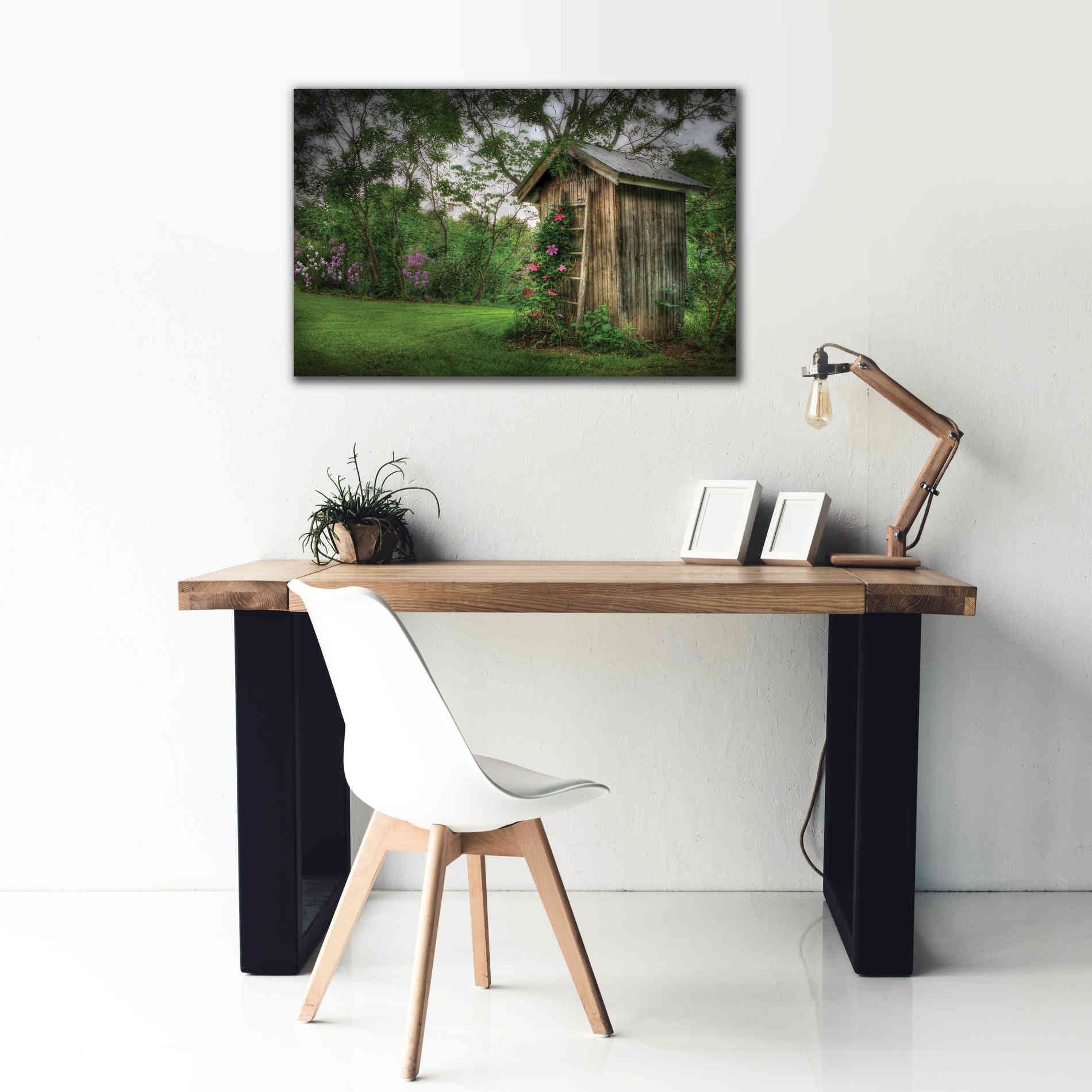 'Fragrant Outhouse' by Lori Deiter, Canvas Wall Art,40 x 26