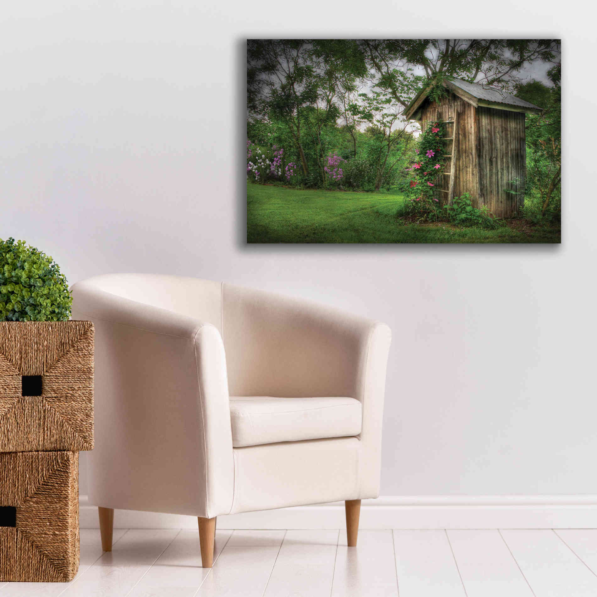 'Fragrant Outhouse' by Lori Deiter, Canvas Wall Art,40 x 26