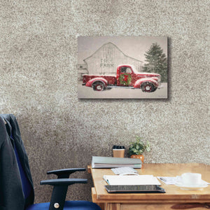 'Tree Farm With Truck' by Lori Deiter, Canvas Wall Art,26 x 18