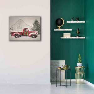 'Tree Farm With Truck' by Lori Deiter, Canvas Wall Art,34 x 26