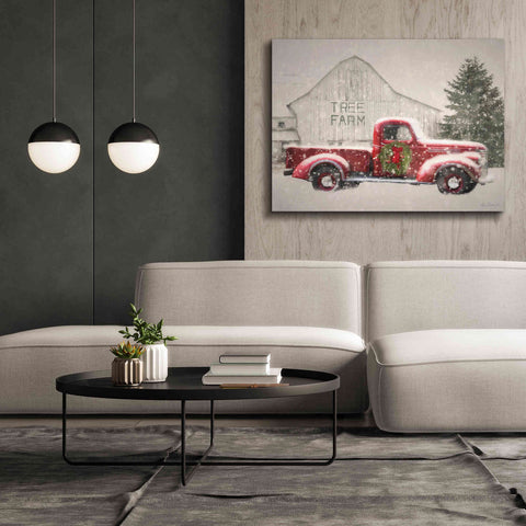 Image of 'Tree Farm With Truck' by Lori Deiter, Canvas Wall Art,54 x 40