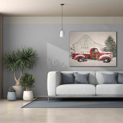 Image of 'Tree Farm With Truck' by Lori Deiter, Canvas Wall Art,54 x 40