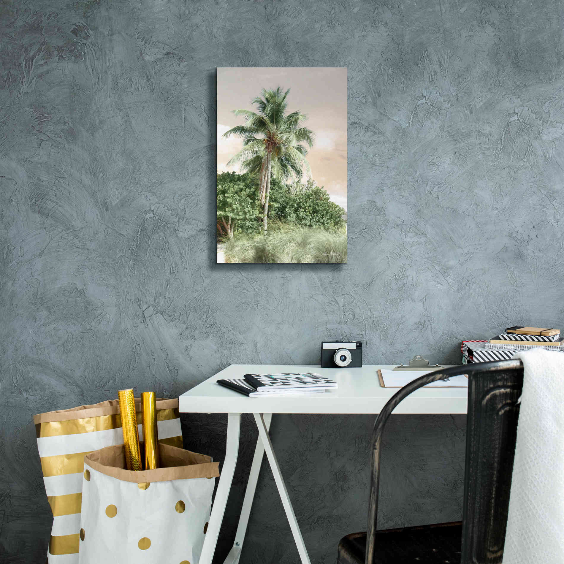 'Sanibel Island Palm' by Lori Deiter, Canvas Wall Art,12 x 18