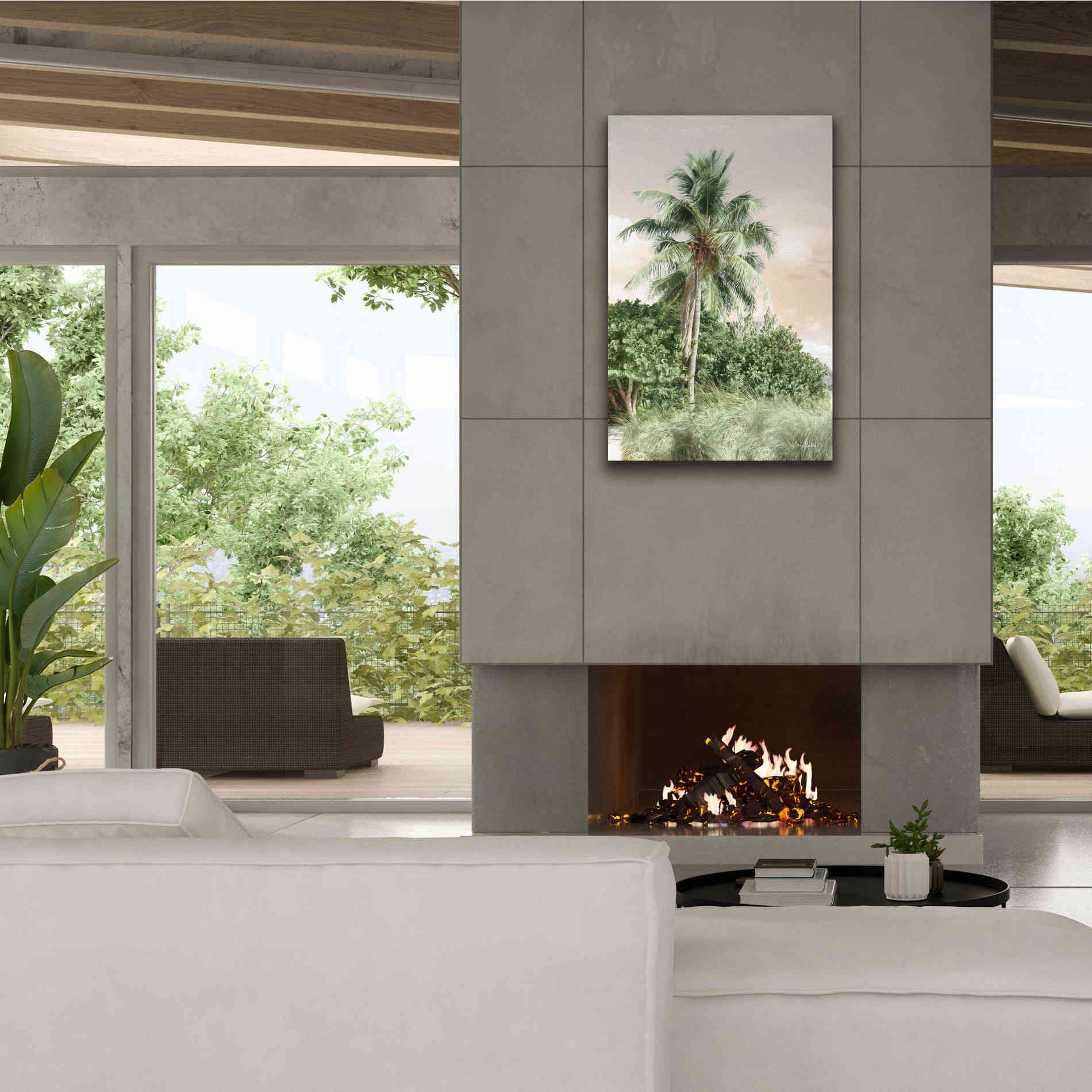 'Sanibel Island Palm' by Lori Deiter, Canvas Wall Art,26 x 40
