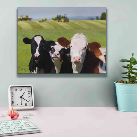 Image of 'Making Hay' by Lori Deiter, Canvas Wall Art,16 x 12