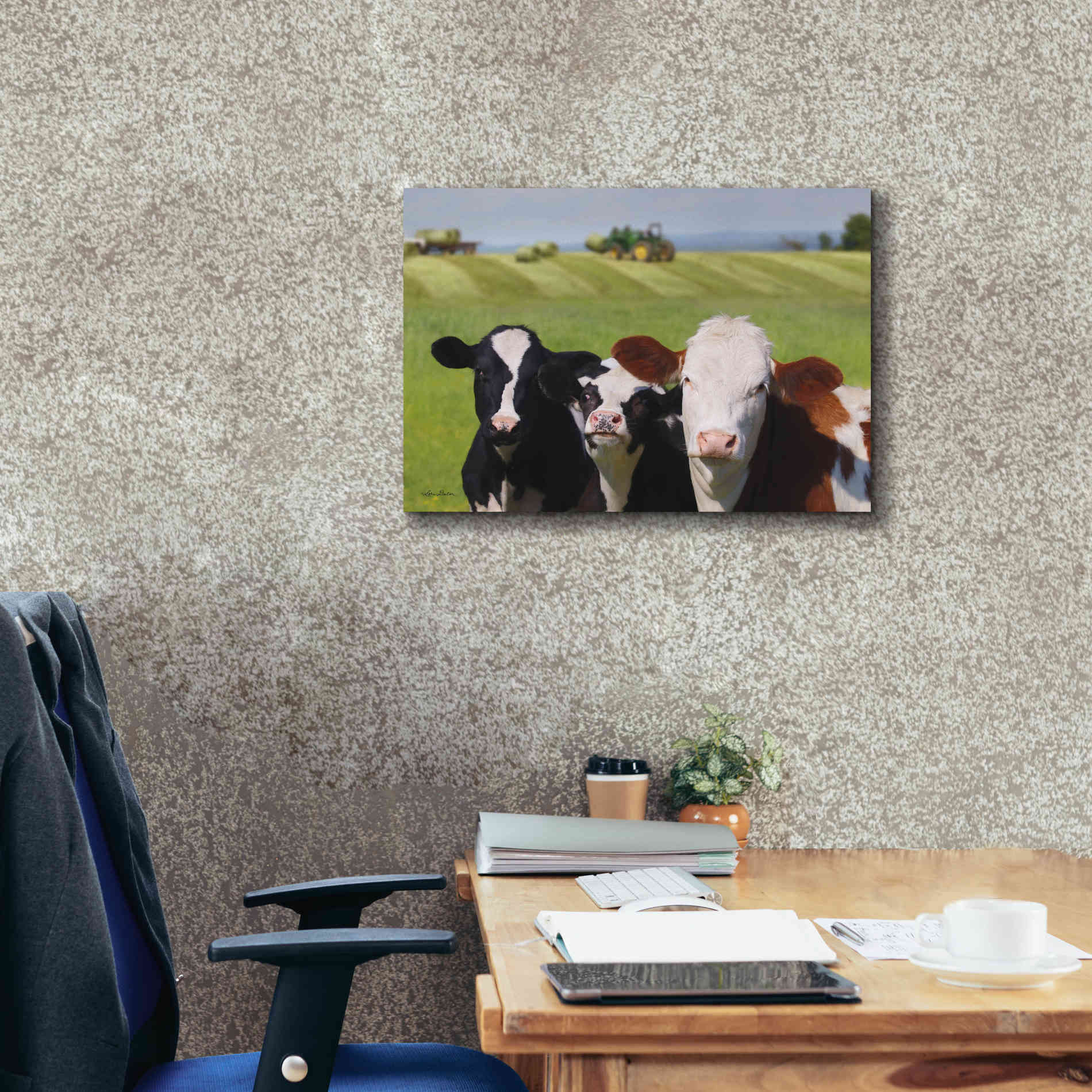 'Making Hay' by Lori Deiter, Canvas Wall Art,26 x 18