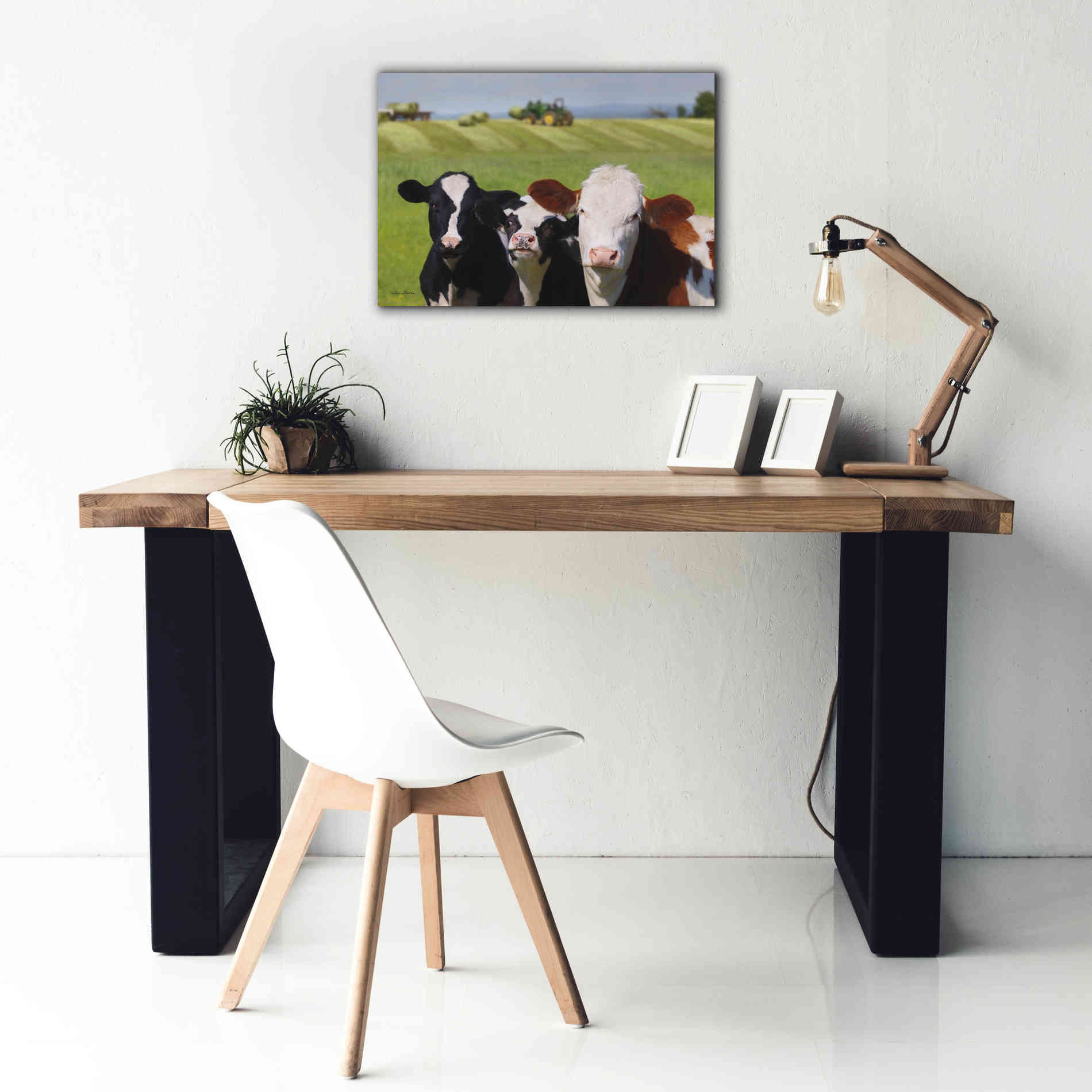 'Making Hay' by Lori Deiter, Canvas Wall Art,26 x 18
