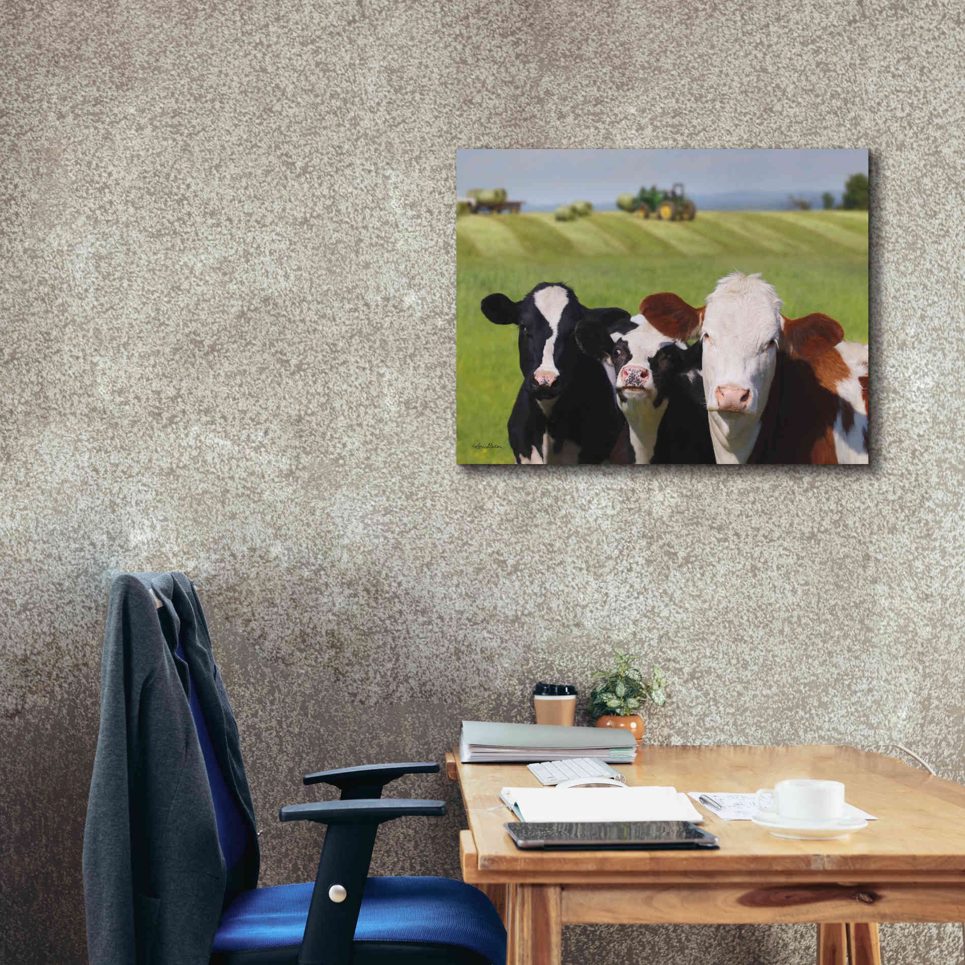 'Making Hay' by Lori Deiter, Canvas Wall Art,34 x 26