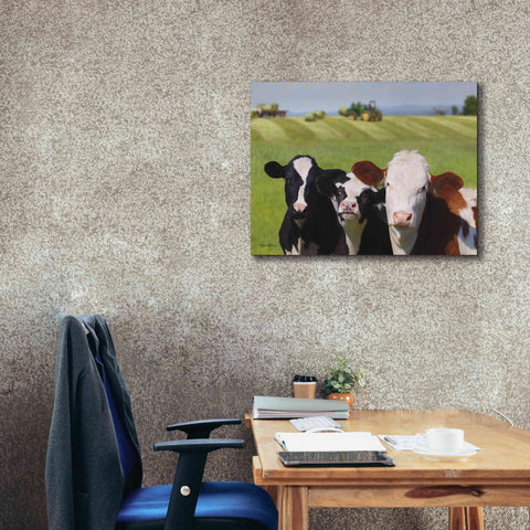 Image of 'Making Hay' by Lori Deiter, Canvas Wall Art,34 x 26