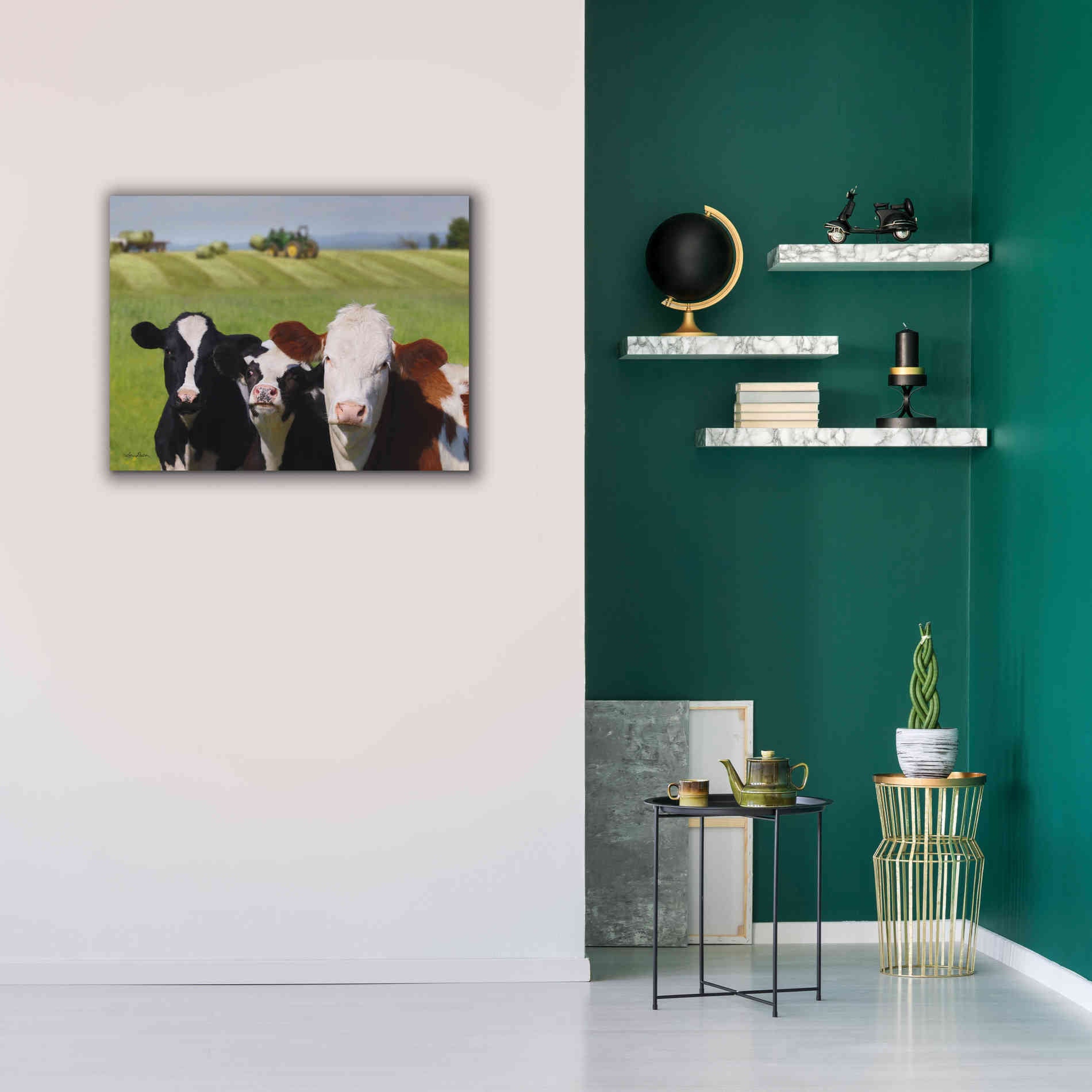 'Making Hay' by Lori Deiter, Canvas Wall Art,34 x 26