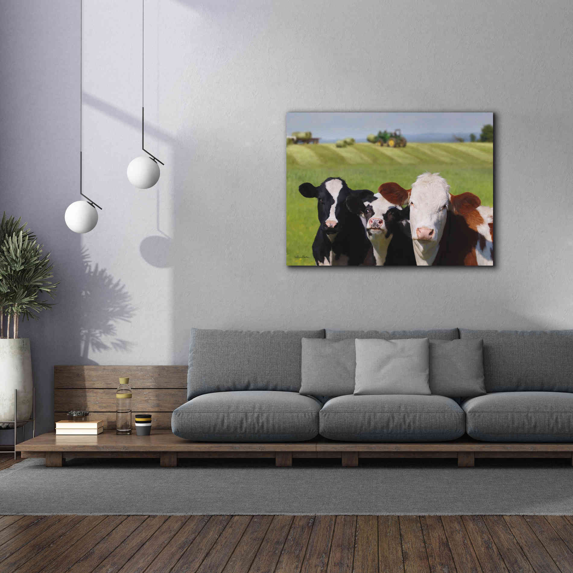 'Making Hay' by Lori Deiter, Canvas Wall Art,54 x 40