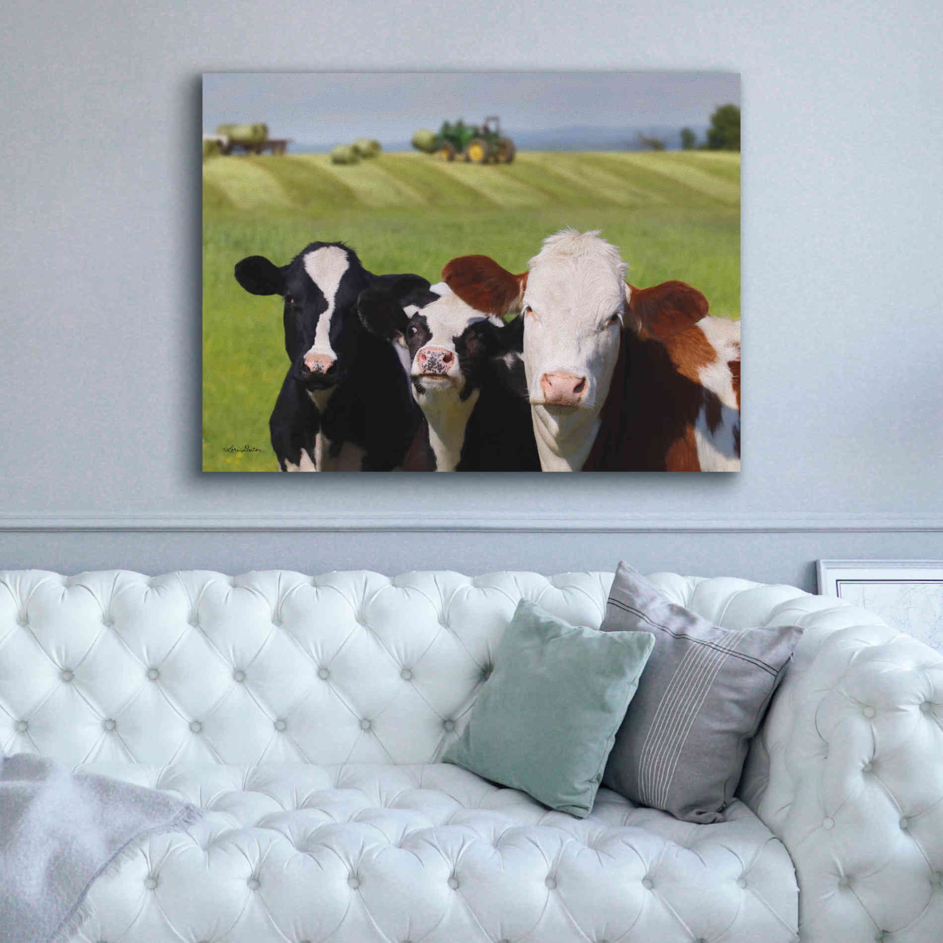 'Making Hay' by Lori Deiter, Canvas Wall Art,54 x 40