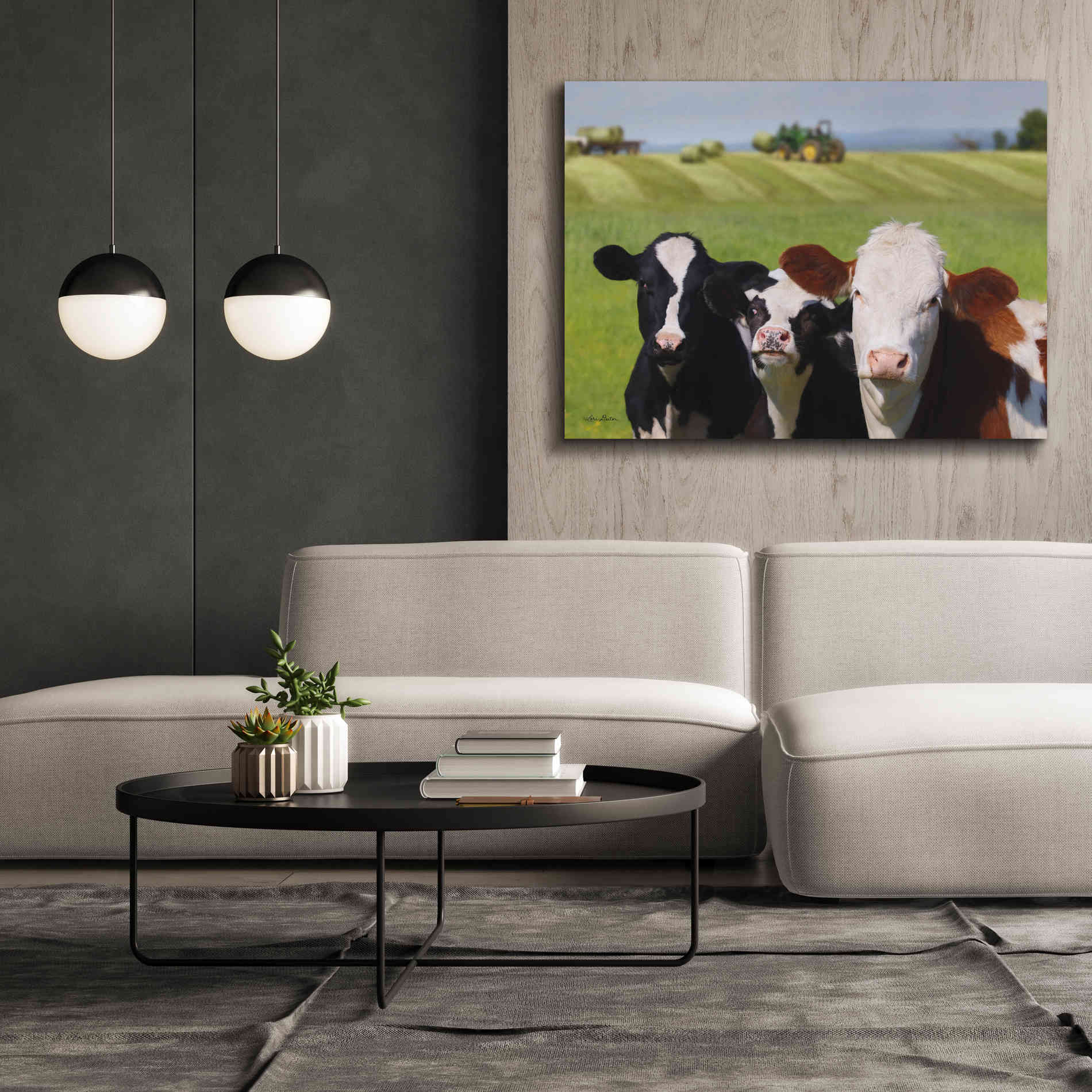 'Making Hay' by Lori Deiter, Canvas Wall Art,54 x 40