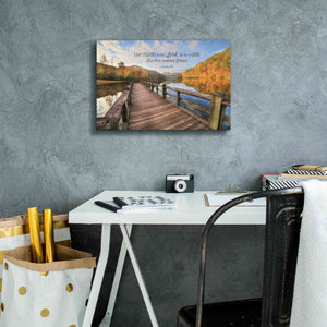'Give Thanks to the Lord' by Lori Deiter, Canvas Wall Art,18 x 12