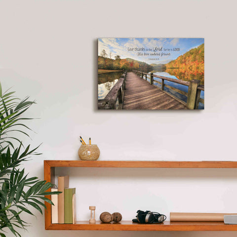 Image of 'Give Thanks to the Lord' by Lori Deiter, Canvas Wall Art,18 x 12