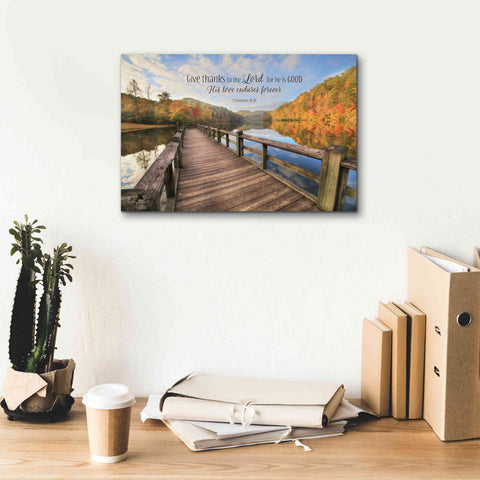 Image of 'Give Thanks to the Lord' by Lori Deiter, Canvas Wall Art,18 x 12