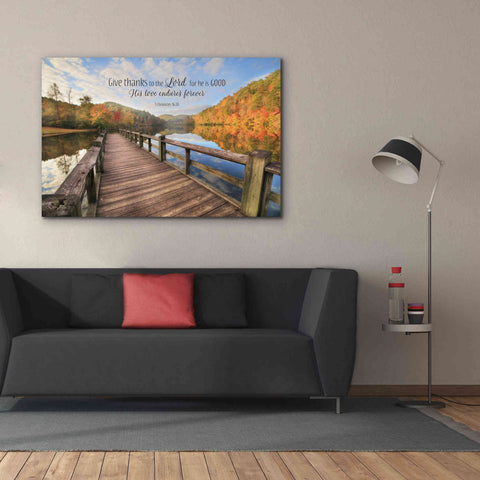 Image of 'Give Thanks to the Lord' by Lori Deiter, Canvas Wall Art,60 x 40