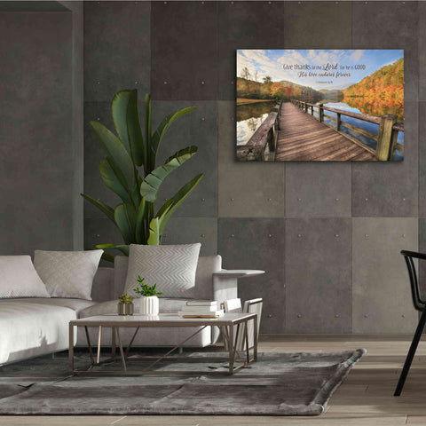 Image of 'Give Thanks to the Lord' by Lori Deiter, Canvas Wall Art,60 x 40