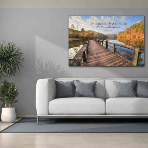 Image of 'Give Thanks to the Lord' by Lori Deiter, Canvas Wall Art,60 x 40