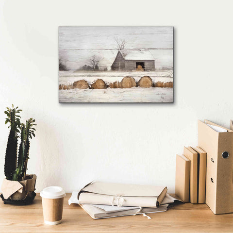 Image of 'Vermont Hay' by Lori Deiter, Canvas Wall Art,18 x 12