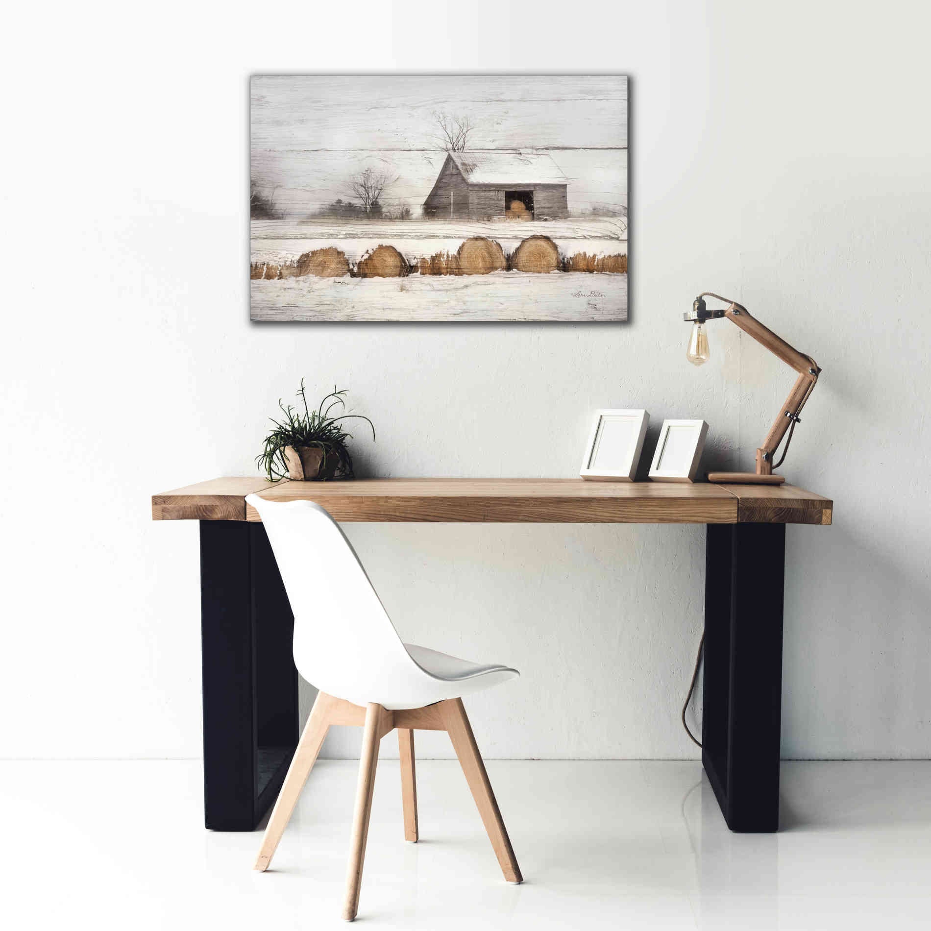 'Vermont Hay' by Lori Deiter, Canvas Wall Art,40 x 26