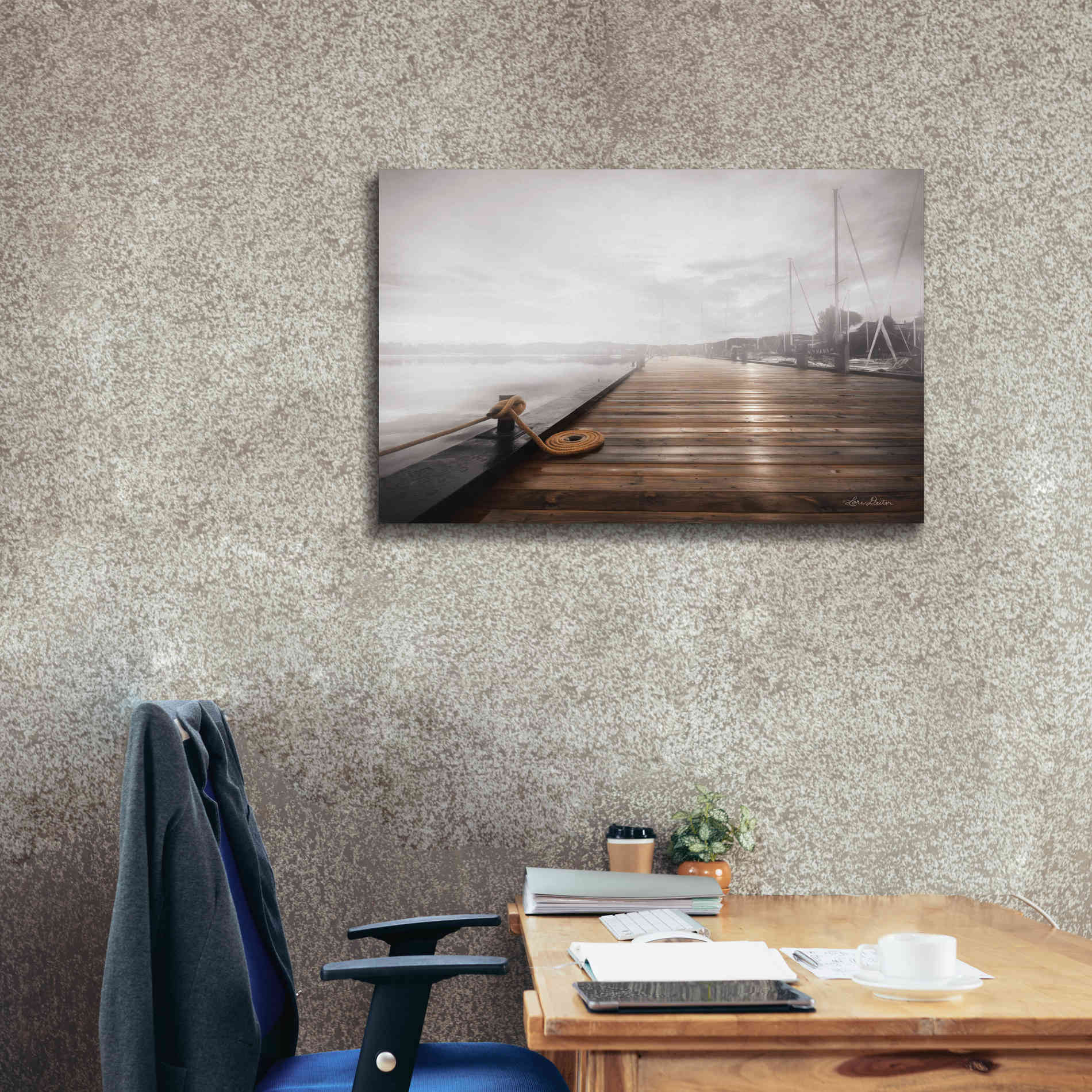 'Newport Dock I' by Lori Deiter, Canvas Wall Art,40 x 26