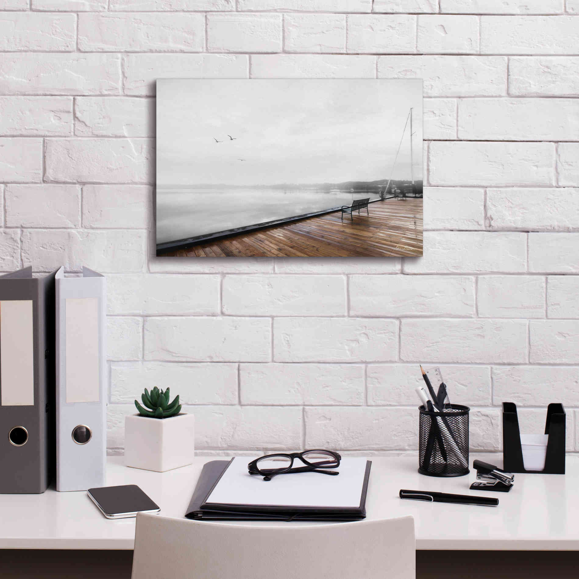'Newport Dock II' by Lori Deiter, Canvas Wall Art,18 x 12