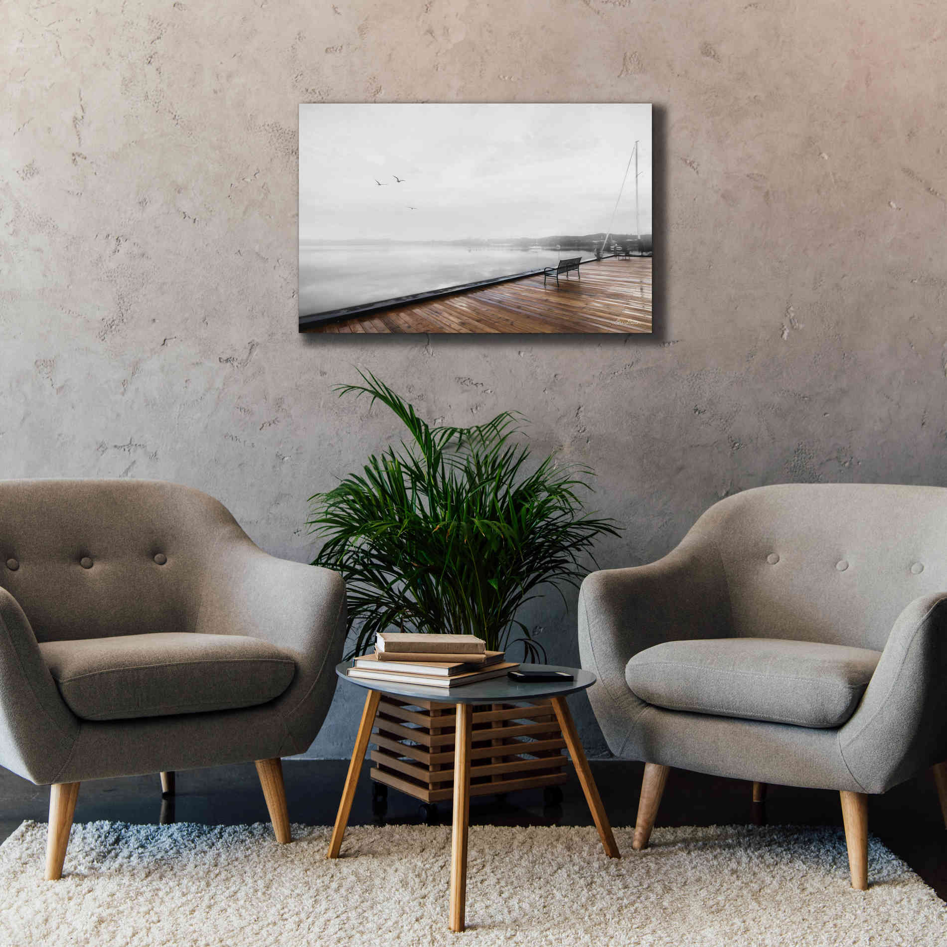 'Newport Dock II' by Lori Deiter, Canvas Wall Art,40 x 26