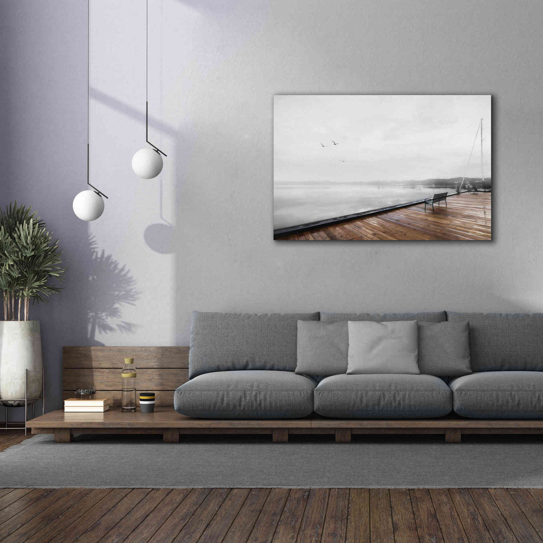 'Newport Dock II' by Lori Deiter, Canvas Wall Art,60 x 40