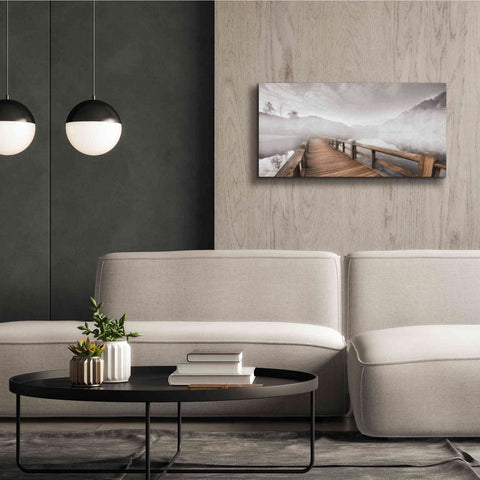 Image of 'Lake Cherokee Dock' by Lori Deiter, Canvas Wall Art,40 x 20