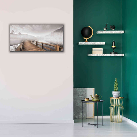 Image of 'Lake Cherokee Dock' by Lori Deiter, Canvas Wall Art,40 x 20