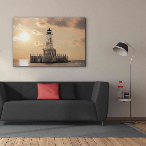 Image of 'Charity Shoal Lighthouse' by Lori Deiter, Canvas Wall Art,60 x 40