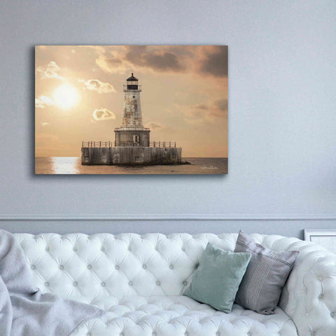 Image of 'Charity Shoal Lighthouse' by Lori Deiter, Canvas Wall Art,60 x 40