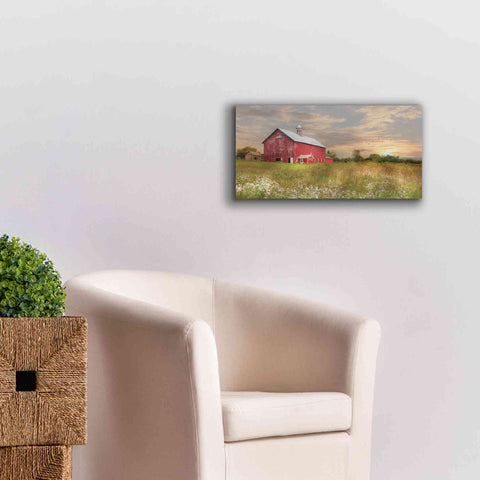 Image of 'Vermont Landscape' by Lori Deiter, Canvas Wall Art,24 x 12