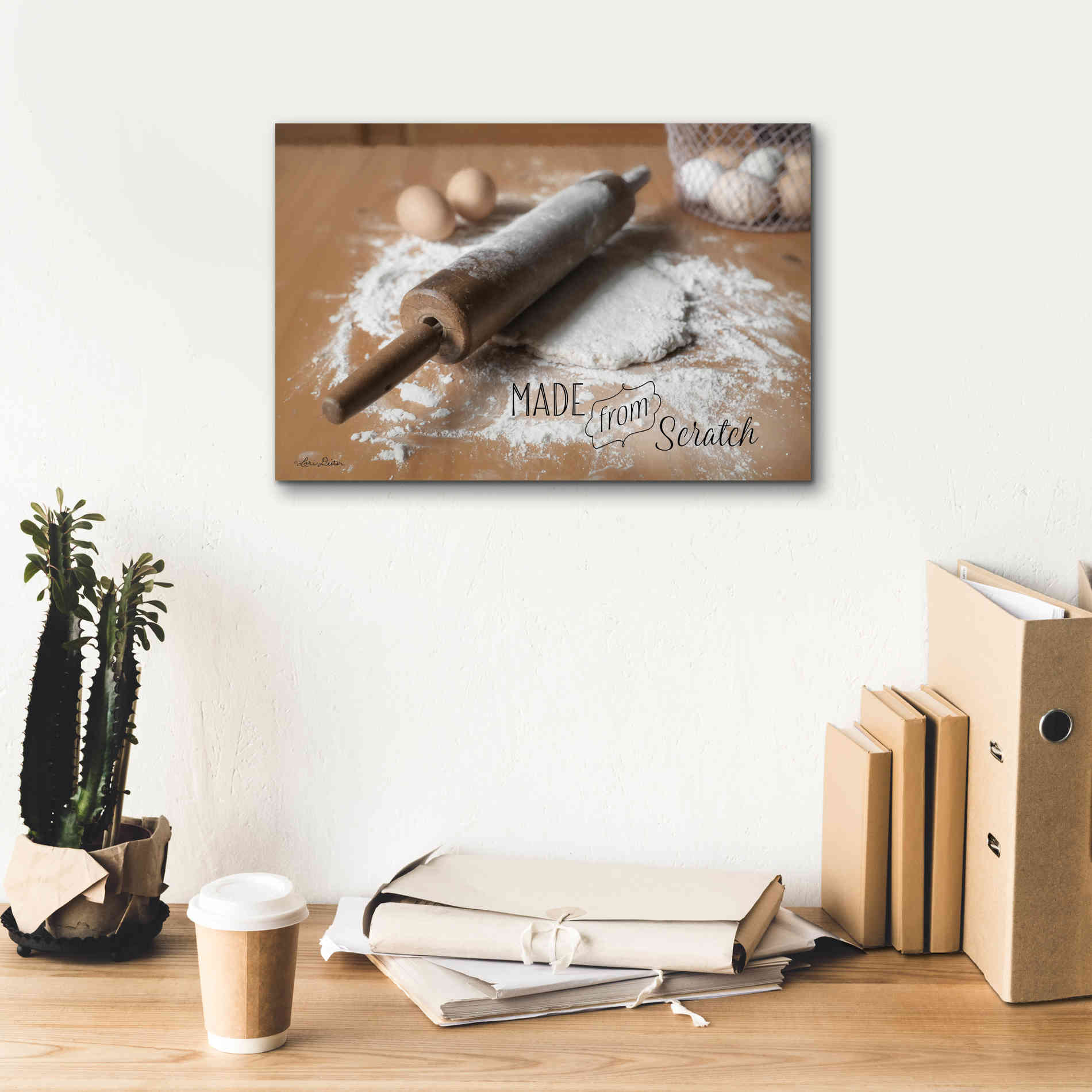 'Made from Scratch' by Lori Deiter, Canvas Wall Art,18 x 12